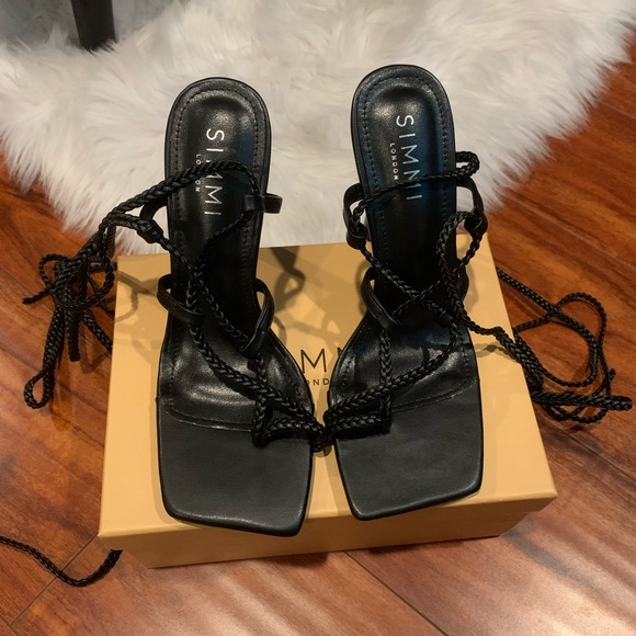 Simmi Baylee Lace Up Gladiator Sandal Heel Strappy - Picture 2 of 6